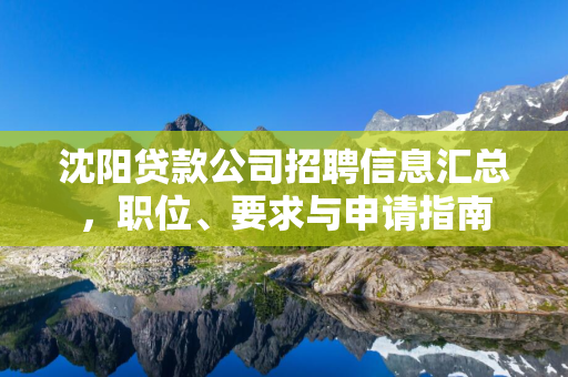  贷款公司招聘信息汇总，职位、要求与申请指南